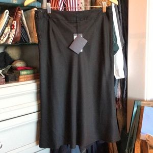 Prada Black Bias Cut Skirt